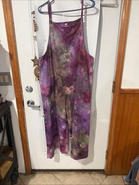 Tie-Dye Purple Jumpsuit
